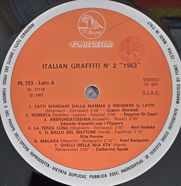 Various - Italian Graffiti 2 1963 | Fonit Cetra (PL 723) - 3
