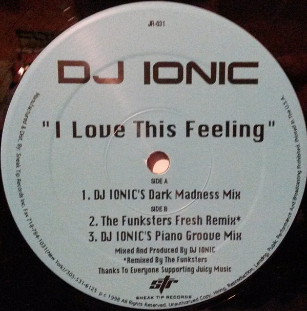 DJ Ionic - I Love This Feeling | Juicy Records (JR-031) - 2 DJ Ionic - I Love This Feeling | Juicy Records (JR-031) - 2