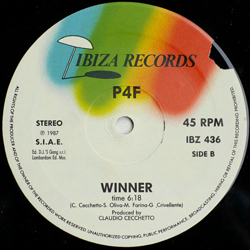 P4F - Winner | Ibiza Records (IBZ 436) - 4