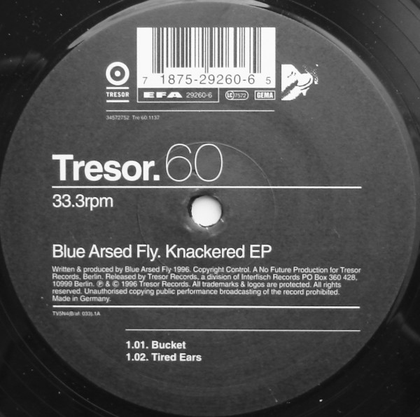 Blue Arsed Fly - Knackered EP | Tresor (Tresor 60)