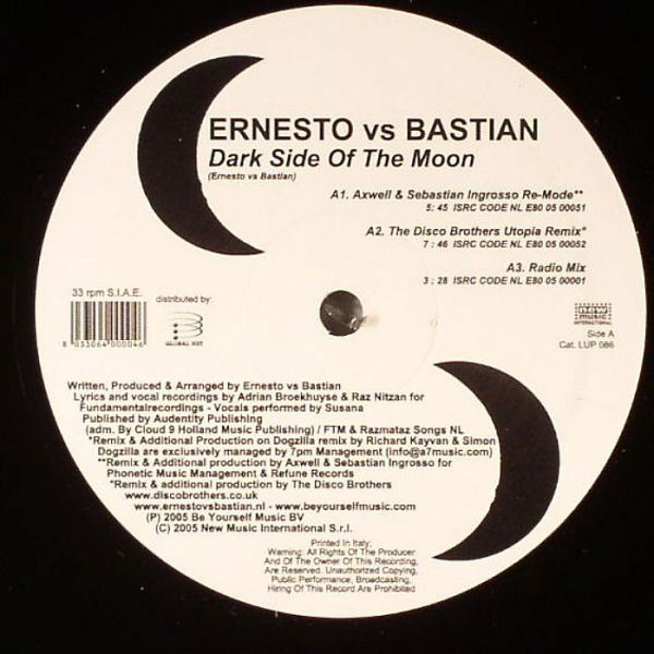 Ernesto vs. Bastian - Dark Side Of The Moon | LUP Records (LUP 086) - 2 Ernesto vs. Bastian - Dark Side Of The Moon | LUP Records (LUP 086) - 2
