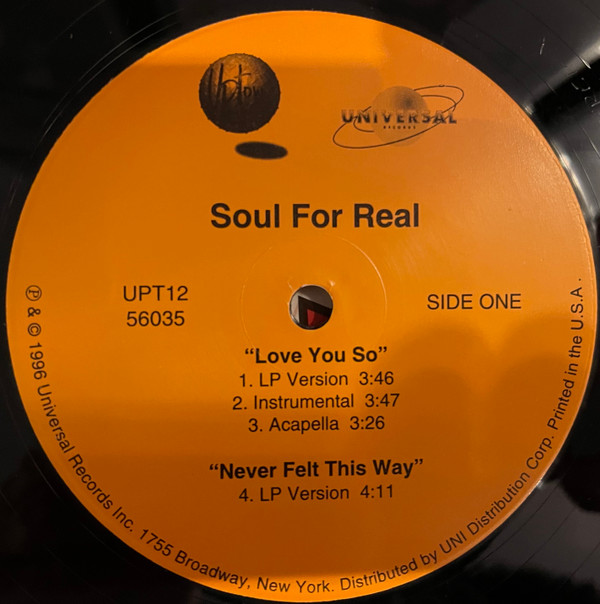 Soul For Real - Love You So | Uptown Records (UPT12 56035) - 3