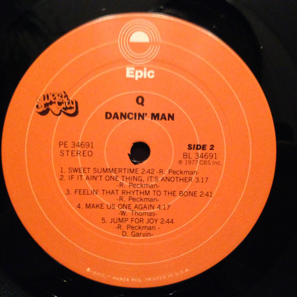 Q - Dancin' Man | Epic (PE 34691) - 4 Q - Dancin' Man | Epic (PE 34691) - 4
