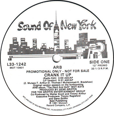 Arb - Crank It Up | Sound Of New York (L33-1242) - main Arb - Crank It Up | Sound Of New York (L33-1242) - main