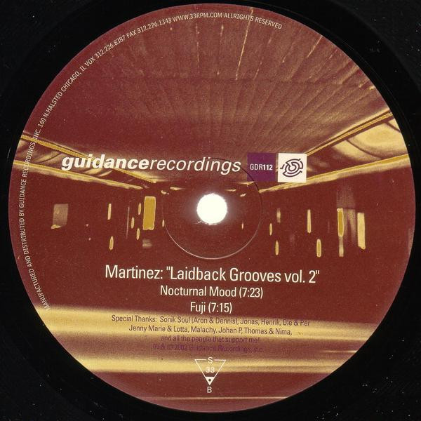 Martinez - Laidback Grooves Vol. 2 | Guidance Recordings (GDR112) - 2