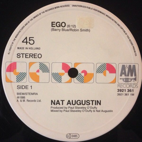 Nat Augustin - Ego | A&M Records (392 136-1) - 3 Nat Augustin - Ego | A&M Records (392 136-1) - 3