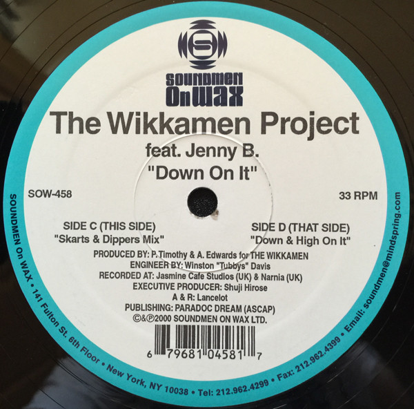 The Wikkamen Project Feat. Jenny B. - Down On It | Soundmen On Wax (SOW-458) - 3 The Wikkamen Project Feat. Jenny B. - Down On It | Soundmen On Wax (SOW-458) - 3