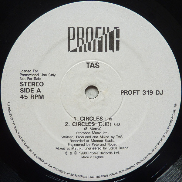 TAS - Circles / Must Be The Music | Profile Records (PROFT 319 DJ) - main