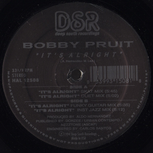 Bobby Pruit - It's Alright | Deep South Recordings (HAL 12508)