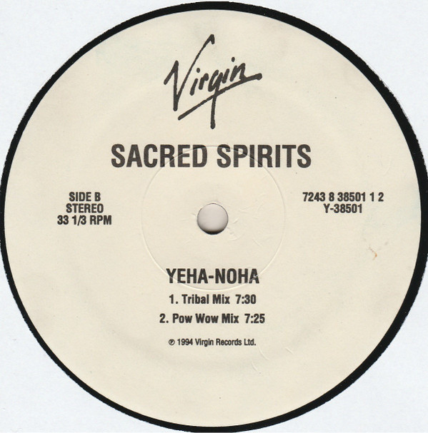 Sacred Spirits - Yeha-Noha | Virgin (Y-38501) - 4 Sacred Spirits - Yeha-Noha | Virgin (Y-38501) - 4