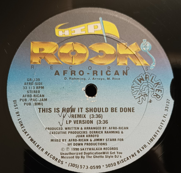 Afro-Rican - This Is How It Should Be Done | Hip Rock Records (GR-139) - 2