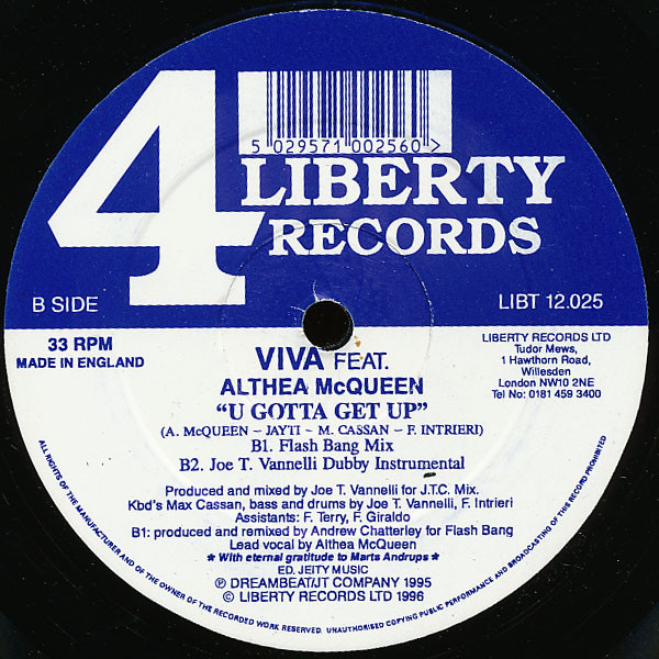 Viva Feat. Althea McQueen - U Gotta Get Up | 4 Liberty Records (LIBT 12.025) - 2 Viva Feat. Althea McQueen - U Gotta Get Up | 4 Liberty Records (LIBT 12.025) - 2