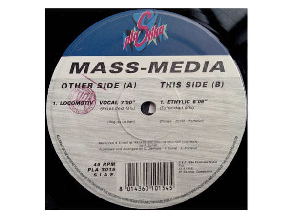 Mass Media - Locomotiv Vocal | Plastika (PLA 3015) - 4