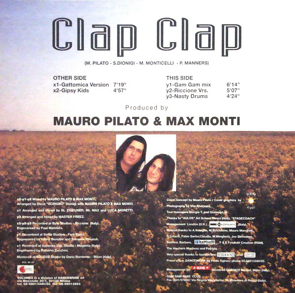 Mauro Pilato & Max Monti , Gam Gam - Clap Clap | Volumex (VOL 95-03) - 2 Mauro Pilato & Max Monti , Gam Gam - Clap Clap | Volumex (VOL 95-03) - 2