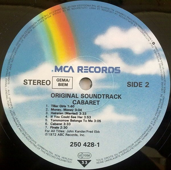 Ralph Burns - Cabaret (Original Sound Track Recording) | MCA Records (250 428-1) - 4 Ralph Burns - Cabaret (Original Sound Track Recording) | MCA Records (250 428-1) - 4
