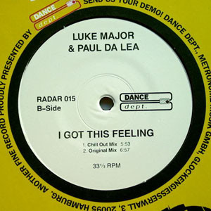 Luke Major & Paul Da Lea - I Got This Feeling | Dance Dept. (RADAR 015) - 2 Luke Major & Paul Da Lea - I Got This Feeling | Dance Dept. (RADAR 015) - 2