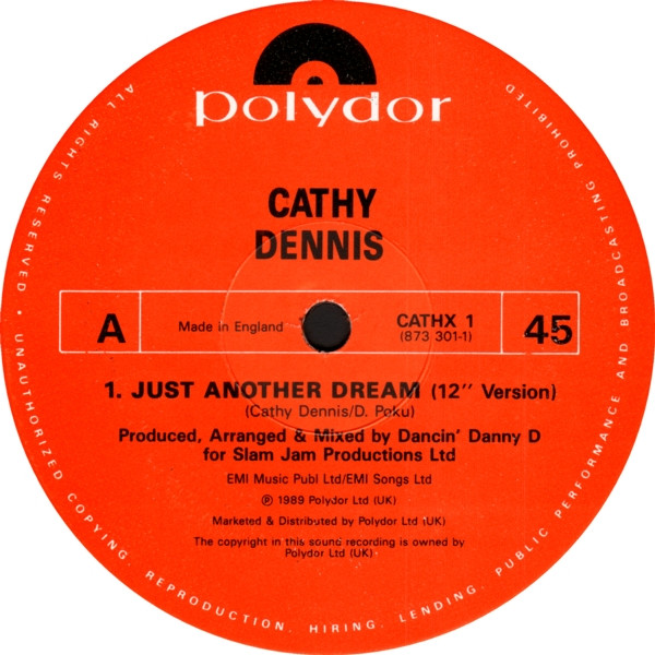 Cathy Dennis - Just Another Dream | Polydor (CATHX 1) - 3