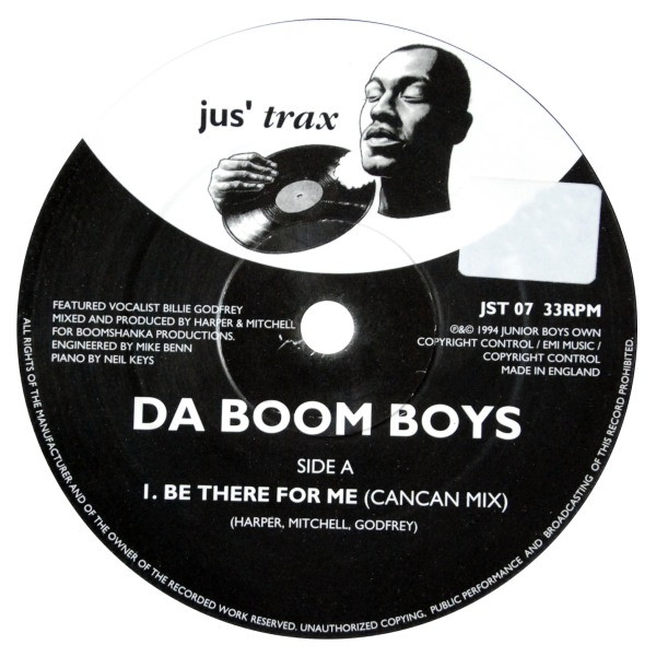 Da Boom Boys - Be There For Me | Jus' Trax (JST 07) - main Da Boom Boys - Be There For Me | Jus' Trax (JST 07) - main