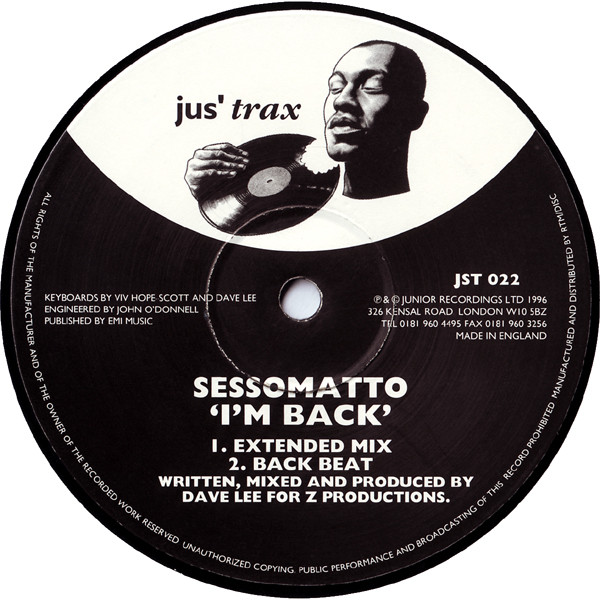 Sessomatto - I'm Back | Jus' Trax (JST 022)