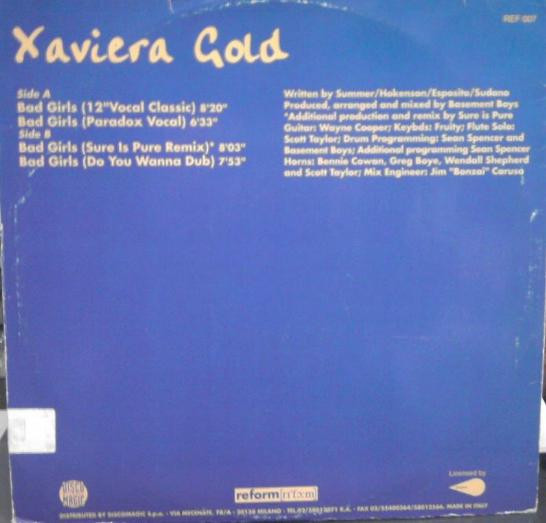 Xaviera Gold - Bad Girls | Reform (REF 007) - 2
