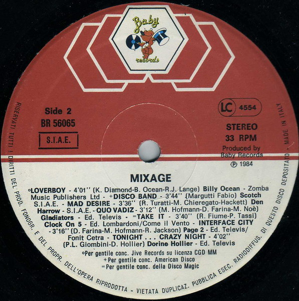 Various - Mixage | Baby Records (BR 56065) - 5
