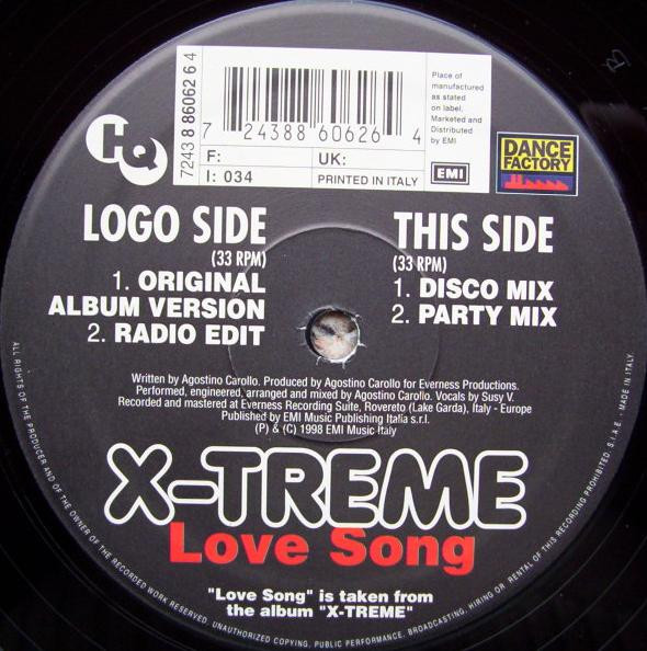 X-Treme - Love Song | Dance Factory (8 86062 6) - main