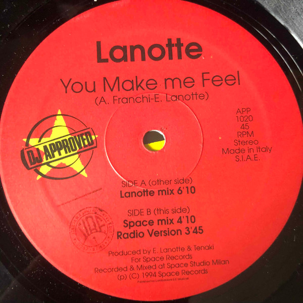 Lanotte - You Make Me Feel | DJ Approved (APP 1020) - 2 Lanotte - You Make Me Feel | DJ Approved (APP 1020) - 2