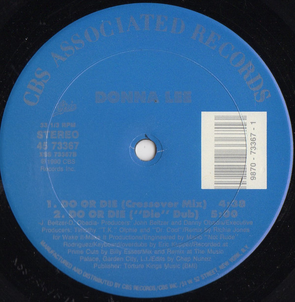 Donna Lee - Do Or Die | CBS Associated Records (45 73367) - 2