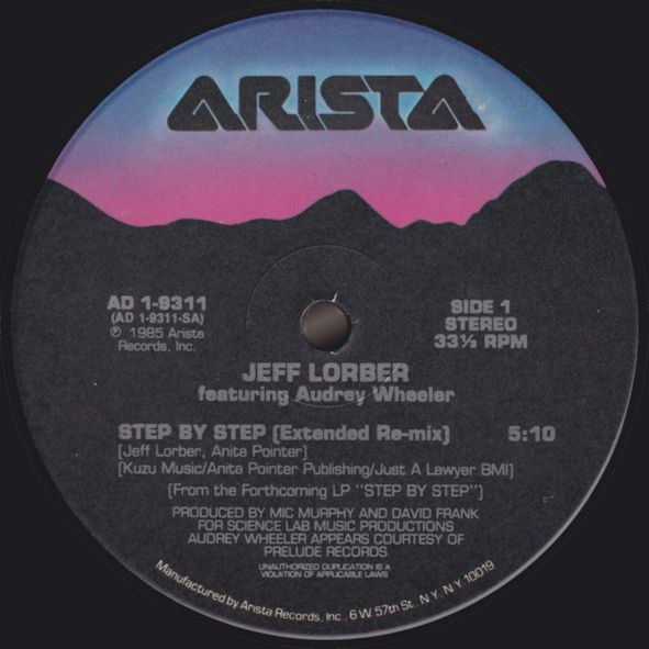 Jeff Lorber Featuring Audrey Wheeler - Step By Step | Arista (AD 1-9311) - main