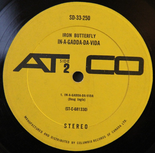 Iron Butterfly - In-A-Gadda-Da-Vida | ATCO Records (SD 33-250) - 4 Iron Butterfly - In-A-Gadda-Da-Vida | ATCO Records (SD 33-250) - 4