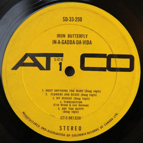 Iron Butterfly - In-A-Gadda-Da-Vida | ATCO Records (SD 33-250) - 3 Iron Butterfly - In-A-Gadda-Da-Vida | ATCO Records (SD 33-250) - 3