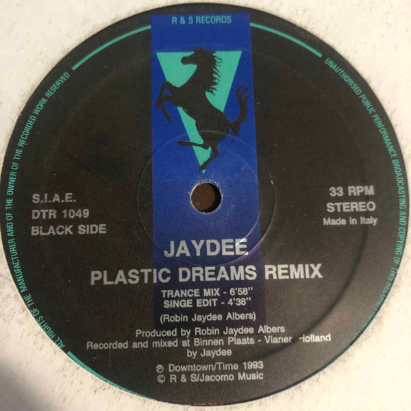 Jaydee - Plastic Dreams Remix | Downtown (DTR 1049) - main