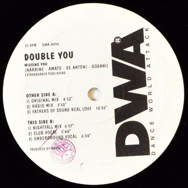 Double You - Missing You | DWA (Dance World Attack) (DWA 0094) - 4
