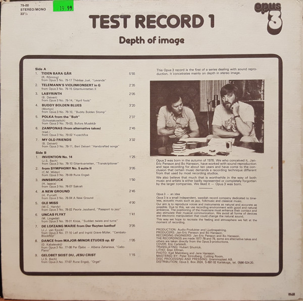 Test Record 1 - Depth Of Image