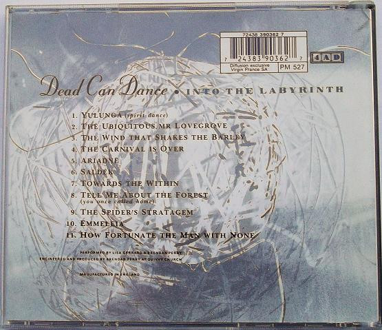 Dead Can Dance - Into The Labyrinth | Labels (72438 390362 7) - 3 Dead Can Dance - Into The Labyrinth | Labels (72438 390362 7) - 3