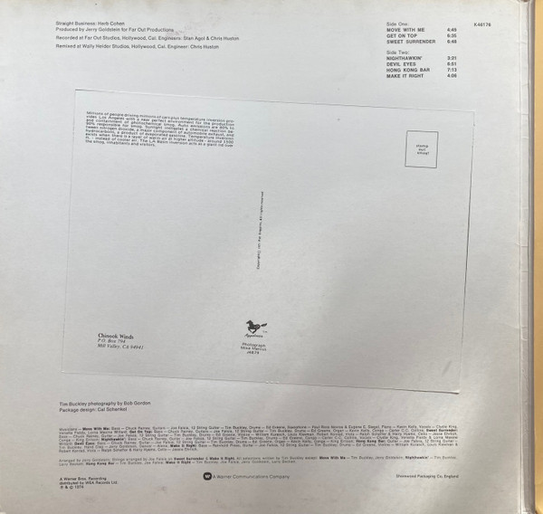 Tim Buckley - Greetings From L.A. | Warner Bros. Records (K46176) - 2 Tim Buckley - Greetings From L.A. | Warner Bros. Records (K46176) - 2