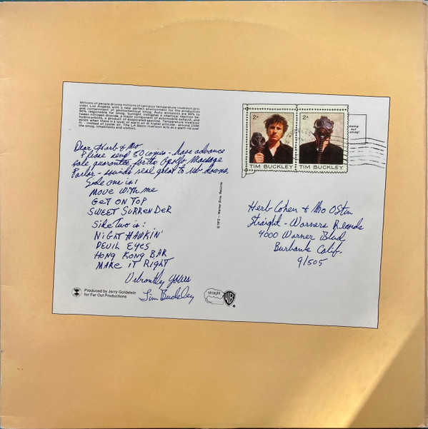 Tim Buckley - Greetings From L.A. | Warner Bros. Records (K46176) - 4 Tim Buckley - Greetings From L.A. | Warner Bros. Records (K46176) - 4
