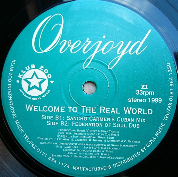 Overjoyd - Welcome To The Real World | Klub Zoo International Music (Z1) - 2