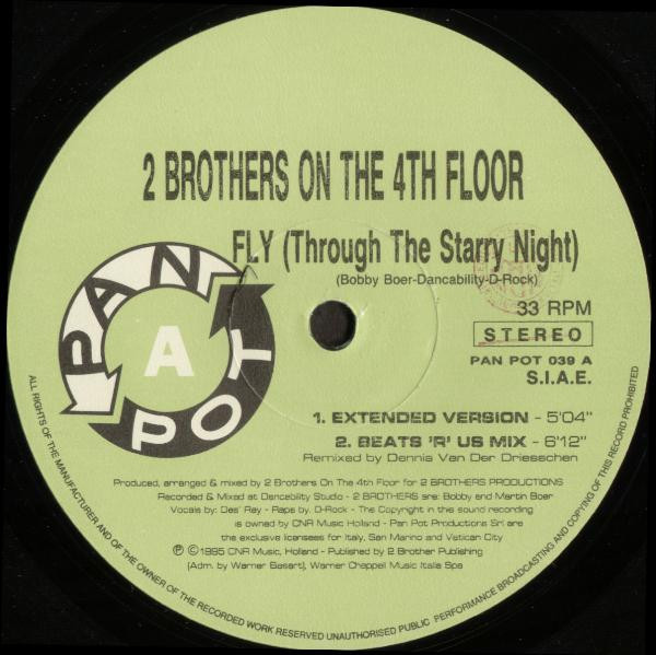 2 Brothers On The 4th Floor - Fly (Through The Starry Night) | Pan Pot (PAN POT 039) - 3