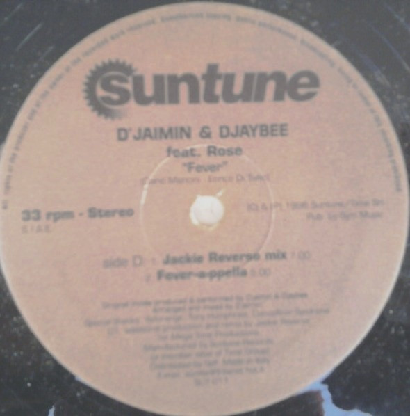 D'Jaimin  &  Djaybee - Fever | Suntune (SUT 011) - 4