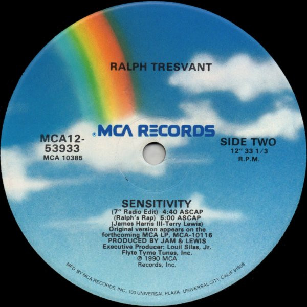 Ralph Tresvant - Sensitivity | MCA Records (MCA12-53933) - 4 Ralph Tresvant - Sensitivity | MCA Records (MCA12-53933) - 4