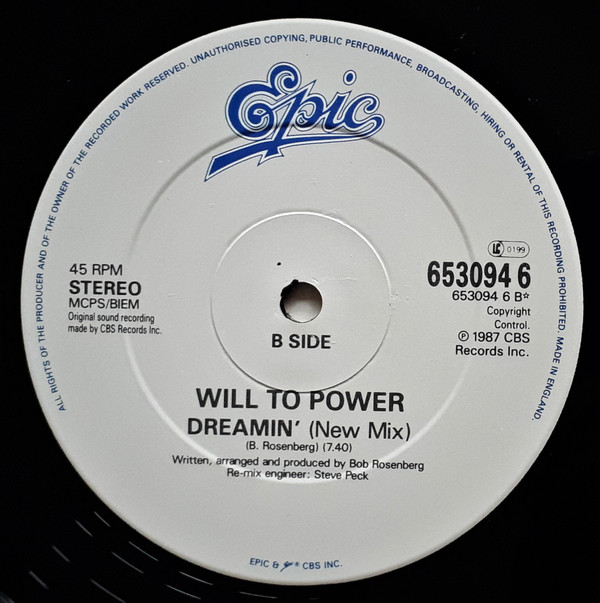 Will To Power - Freebaby - Baby, I Love Your Way / Free Bird | Epic (653094 6) - 4 Will To Power - Freebaby - Baby, I Love Your Way / Free Bird | Epic (653094 6) - 4