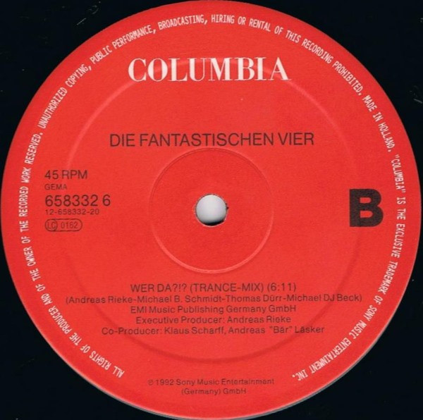 Die Fantastischen Vier - Die Da !?! | Columbia (COL 658332 6) - 3
