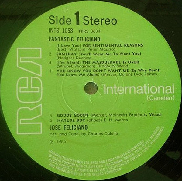 Fantastic Feliciano (The Voice And Guitar Of José Feliciano)