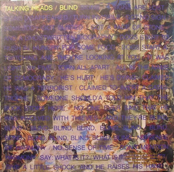 Talking Heads - Blind | Sire (0-20892) - main