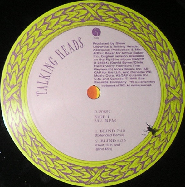 Talking Heads - Blind | Sire (0-20892) - 3