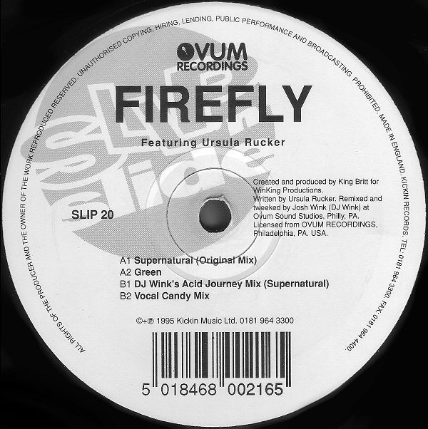 Firefly Featuring Ursula Rucker - Supernatural | Slip 'n' Slide (SLIP 20) - main Firefly Featuring Ursula Rucker - Supernatural | Slip 'n' Slide (SLIP 20) - main