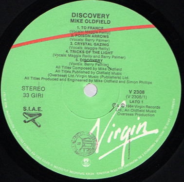 Mike Oldfield - Discovery | Virgin (V 2308) - 5