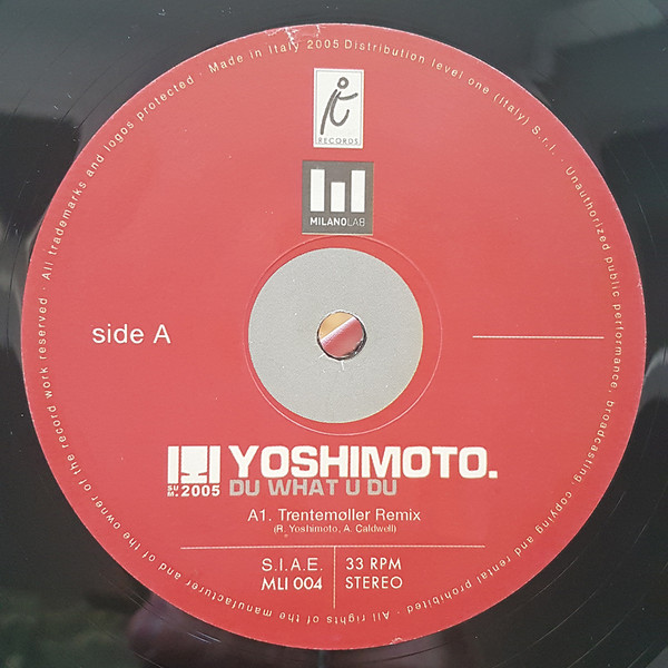 Yoshimoto - Du What U Du | Milano Lab (MLI 004) - 6 Yoshimoto - Du What U Du | Milano Lab (MLI 004) - 6