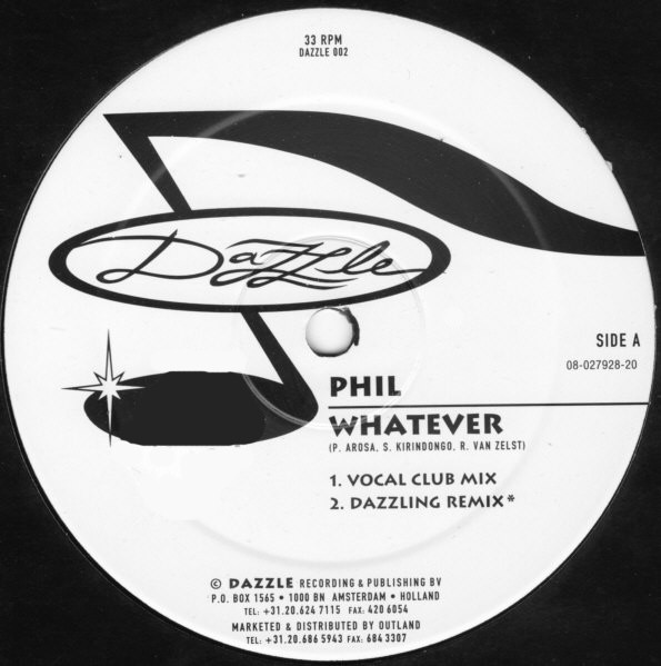 Phil - Whatever | Dazzle (DAZZLE 002) - main